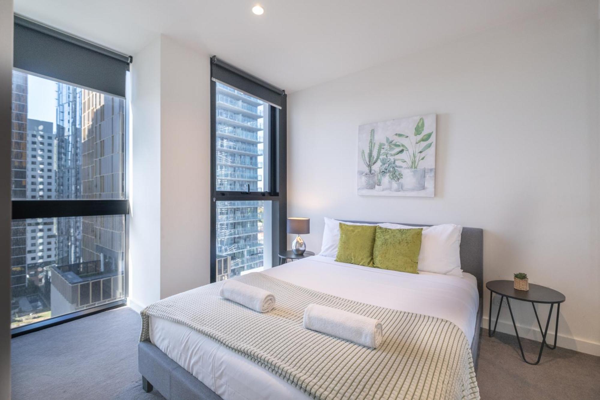 Relaxed 1Br1Ba City View Apt Wifi In Cbd Melbourne Kültér fotó